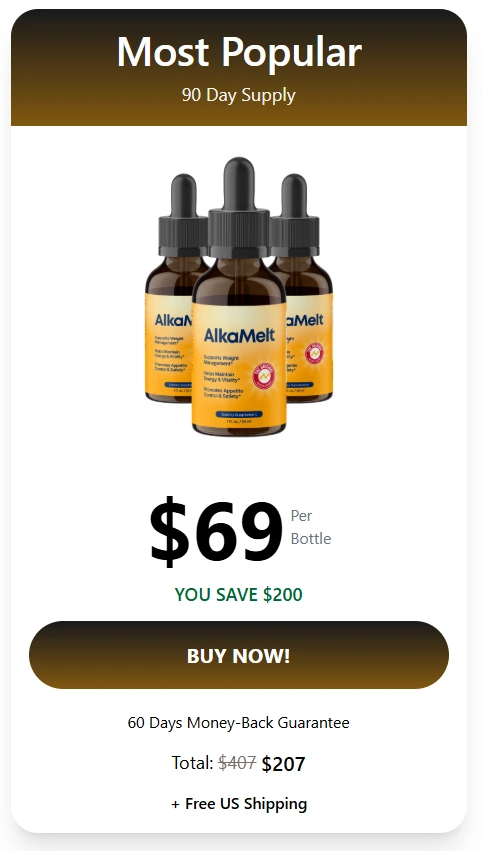 AlkaMelt 3 Bottle Price